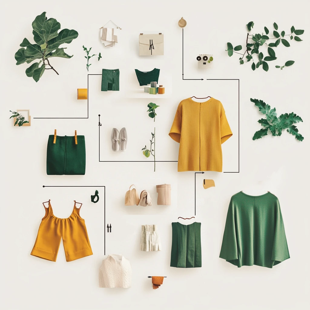 Infographic highlighting the history of sustainable fashion